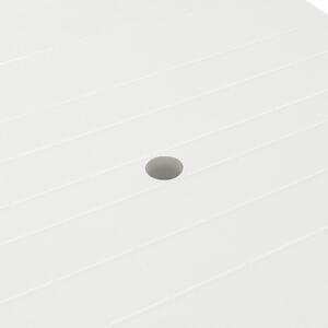 VidaXL fehér műanyag kerti asztal 210 x 96 x 72 cm