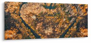 Kép - Szív alakú folyó (120x50 cm)