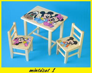 Gyerek asztal székekkel mickey + kis asztal ingyen !!! (Öt)