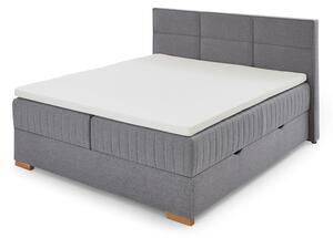 Szürke ágyneműtartós boxspring ágy 160x200 cm Tambo – Meise Möbel