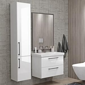 Mirano Diora fürdőszobabútor + mosdókagyló + szifon - 50 cm (magasfényű fehér)