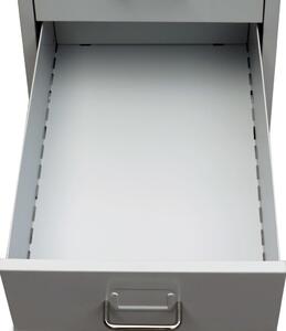 VidaXL szürke ötfiókos acél irattartó szekrény 68,5 cm