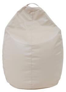 Mara babzsákfotel - műbőr - krém - 200 liter