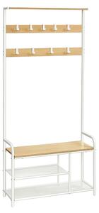 Fogas, Vasagle, fehér, 85x30x180.5 cm