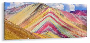 Kép - Rainbow Mountain, Peru (120x50 cm)