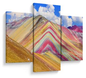 Kép - Rainbow Mountain, Peru (90x60 cm)