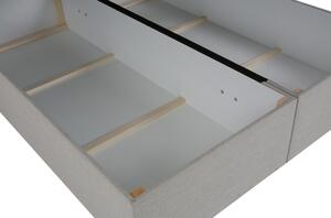 MELINDA dizájnér ágy tárolóval 120x200 - fehér