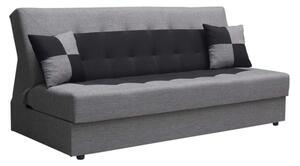 MALENA PLUS kanapé ágykiemelő szerkezettel, bézs / fekete