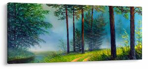 Kép - Olajfestmény tájkép (120x50 cm)
