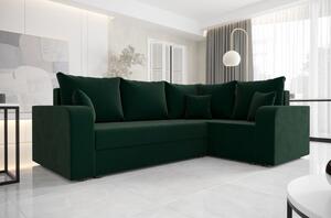 Kényelmes HORTENZIE ülőgarnitúra karfával - zöld
