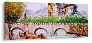 Kép - Olajfestmény a városról (120x50 cm)