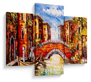 Kép - Olajfestmény a városról III. (90x60 cm)