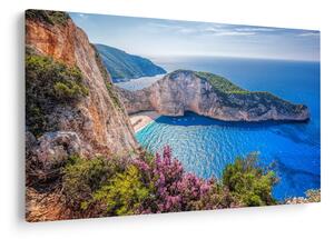 Kép - Navagio strand, Görögország (90x60 cm)