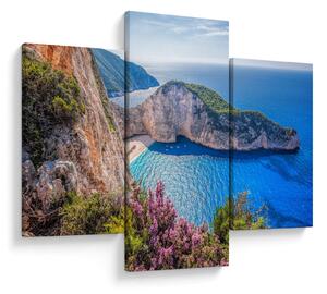 Kép - Navagio strand, Görögország (90x60 cm)