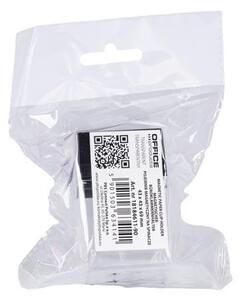 Gemkapocstartó, mágneses, négyszögletű, OFFICE PRODUCTS, átlátszó-fekete (D8461190)