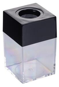 Gemkapocstartó, mágneses, négyszögletű, OFFICE PRODUCTS, átlátszó-fekete (D8461190)