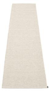 Krémszínű kültéri-beltéri futószőnyeg 60x250 cm Mono Linen Vanilla – Pappelina