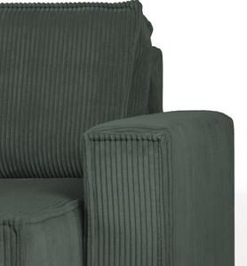 SMART sötétzöld kinyitható háromüléses kanapé