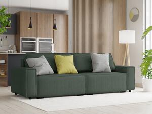 SMART sötétzöld kinyitható kétüléses kanapé