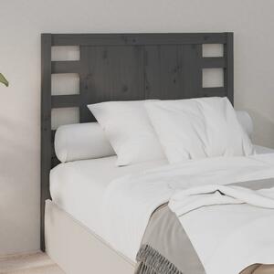 VidaXL szürke tömör fenyőfa fejtámla 106 x 4 x 100 cm