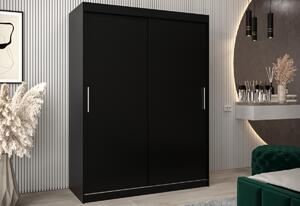 TOKYO tolóajtós szekrény 150, 150x200x62, fekete