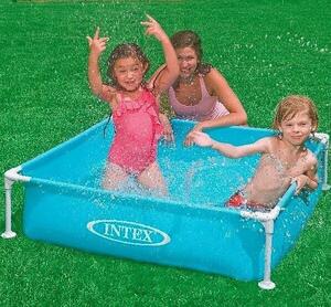 Intex Metal medence 1,22m x 1,22m x 30cm, kék (57173)