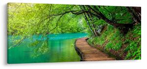 Kép - Plitvicei-tavak (120x50 cm)