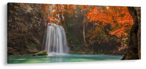 Kép - Vízesés Thaiföldön (120x50 cm)
