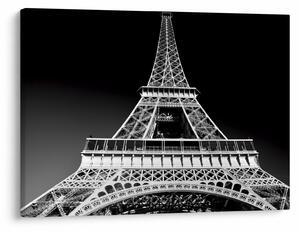 Kép - Eiffel-torony, fekete-fehér (70x50 cm)