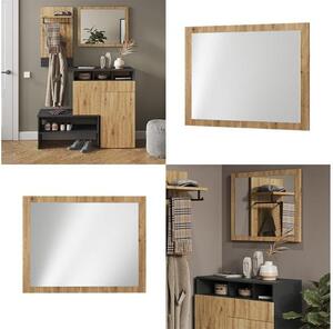Vicco Selena – Tölgy dekor falitükör, 70 × 55 cm