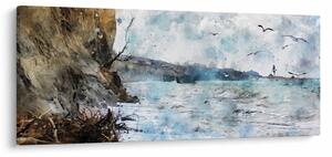 Kép - Zátony, akvarell (120x50 cm)