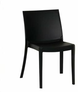 PERLA 46,5x55x82 cm műanyag szék, fekete (23 db)