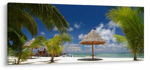 Kép - Fehér homokos strand (120x50 cm)