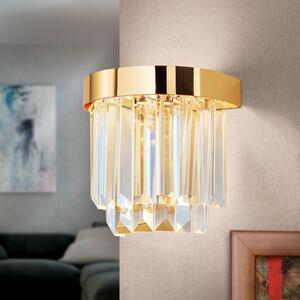 PRISM LED kristály fali lámpa, arany