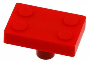 Bútorfogó lego kocka piros UM-BLOCK-CZ