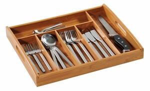 Kesper 58187 Bambusz komód, 6 rekeszes, 38 x 3 2 x5,3 cm, 38 x 3 2 x 5,3 cm