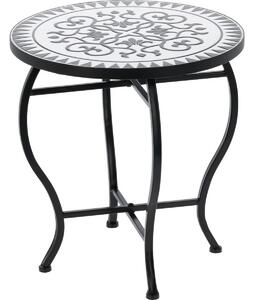 Bistro kültéri asztal mozaika dekorral fény, 38 x magasság 40 cm