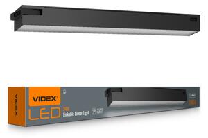 Design LED moduláris Videx 24W-os, 60 cm-es, 5000 K, fekete színű lámpa a BNL02 sorozathoz