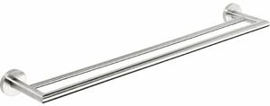 SAPHO XS403 X-Steel dupla törülközőtartó 65,5 cm,csiszolt rozsdamentes acélból