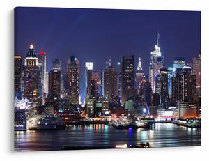 Kép - New York-i felhőkarcolók megvilágítva (70x50 cm)