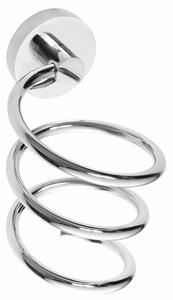 SAPHO XR002 X-Round hajszárítótartó, spirál, ezüst