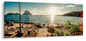 Kép - Strand emberekkel (120x50 cm)