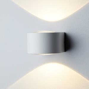 LOOM DESIGN Frey LED-es fali lámpa IP65 2x6W fehér, Fehér / opál, Alumínium, Modern