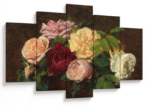 Kép - Henri Fantin-Latour, Roses de Nice on a Table, reprodukciók (150x105 cm)