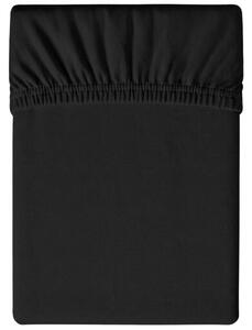Jersey fekete lepedő 90 x 200 cm
