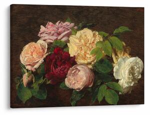 Kép - Henri Fantin-Latour, Roses de Nice on a Table, reprodukciók (70x50 cm)
