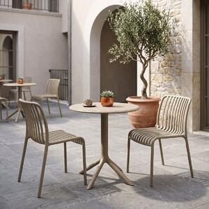 Set mobilier dining 3 piese Mercon Zoi, Cappuccino, 60x60x75 cm