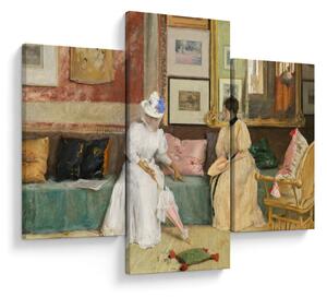Kép - William Merritt Chase, A Friendly Call, reprodukciók (90x60 cm)