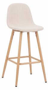 Scaun de bar Bella, Natural, 41.5x49x108 cm