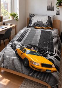 3d ágyneműhuzat NY Taxi 140x200 cm